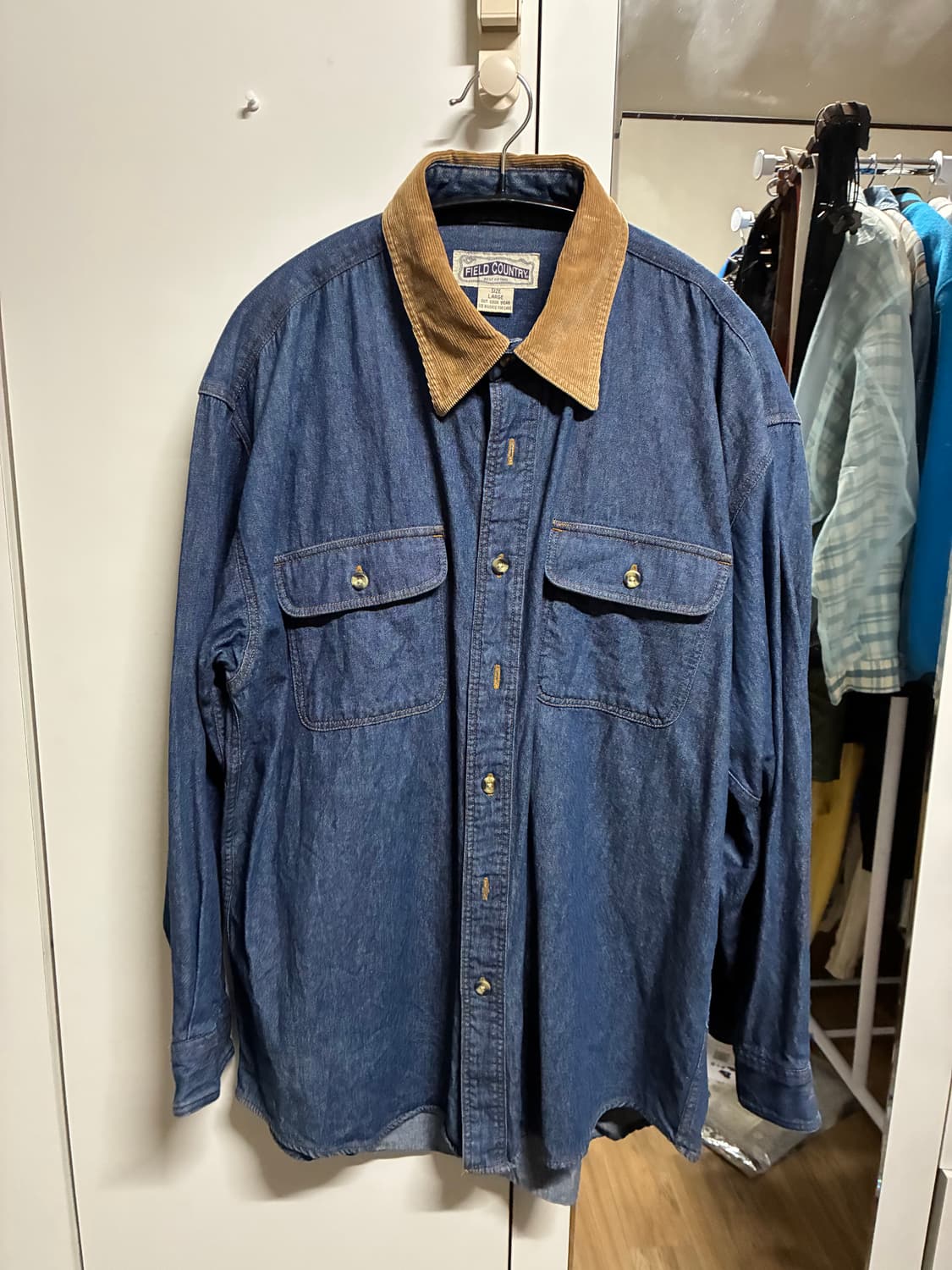 [새상품] 빈티지 데님 셔츠 L/100 상품이미지1