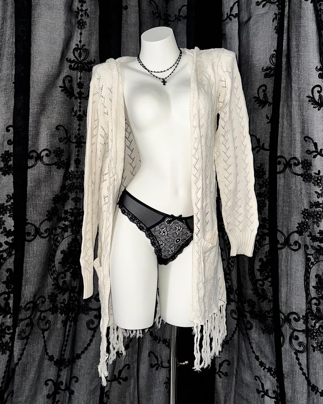 White Long Cardigan 상품이미지1