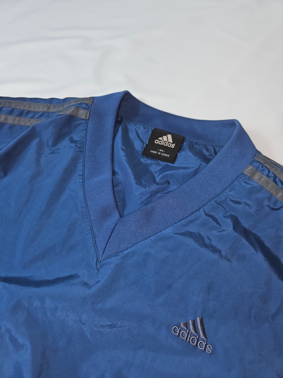 아디다스 00s 코랄 올드스쿨 웜업 빅로고 바람막이 유광 빈티지 95 상품이미지3