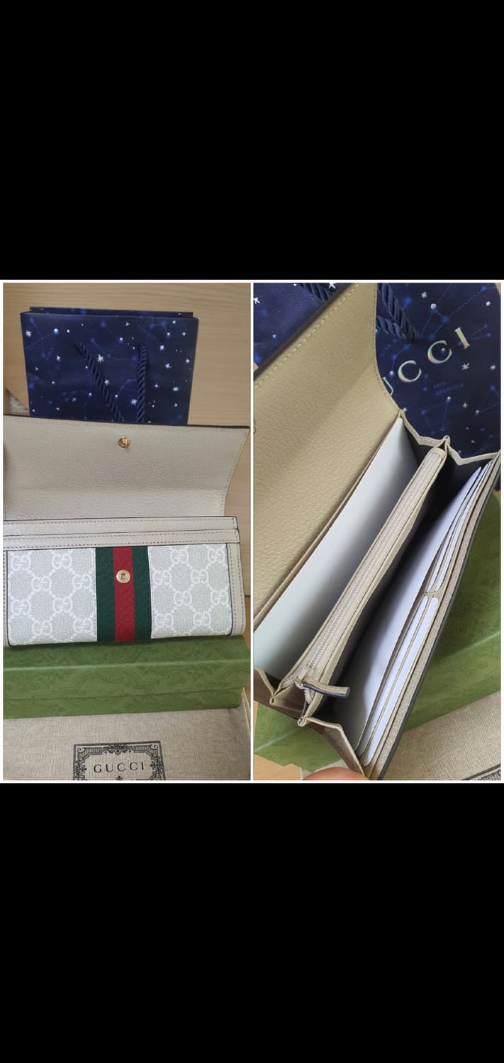 (미사용)구찌 오피디아 신형 장지갑/지갑 새상품급 정품(감정O) 상품이미지9