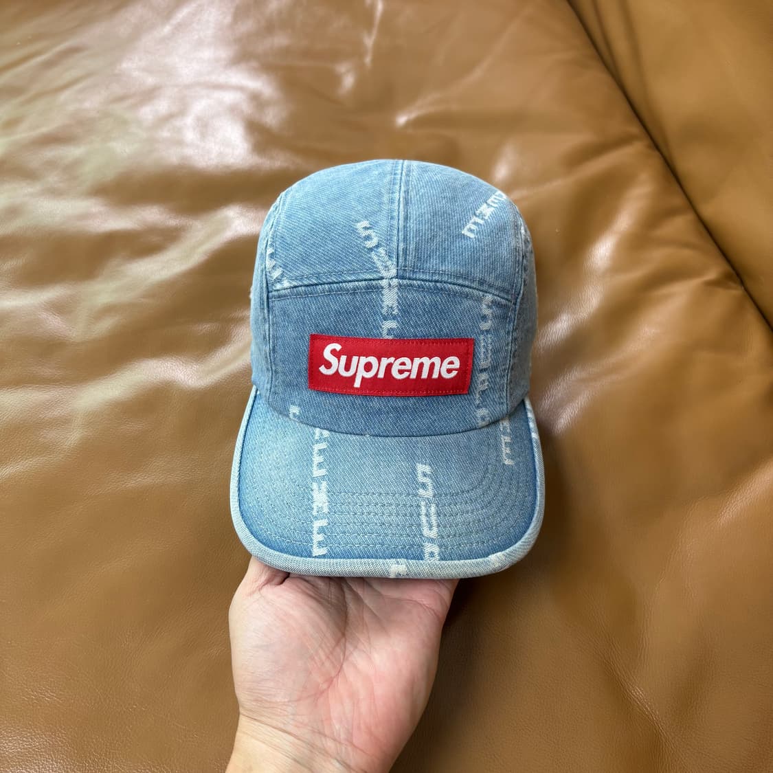 Supreme 슈프림 워시드 데님 캠프캡 모자 (Washed Denim) 상품이미지3