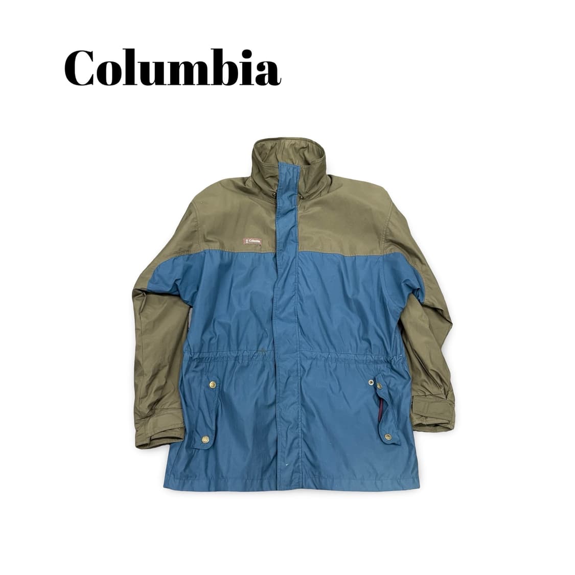 (105)컬럼비아 블루/카키 바람막이 자켓 상품이미지1