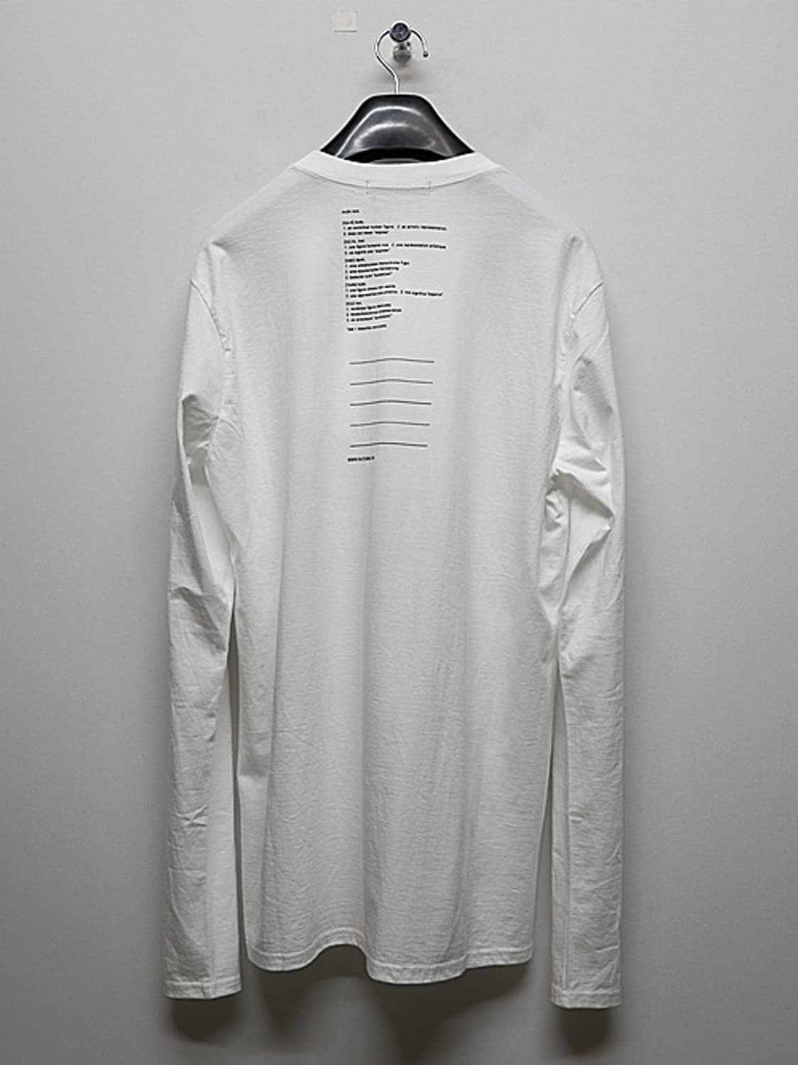 nude:masahiko maruyama 백프린팅 롱슬리브 4사이즈 상품이미지1