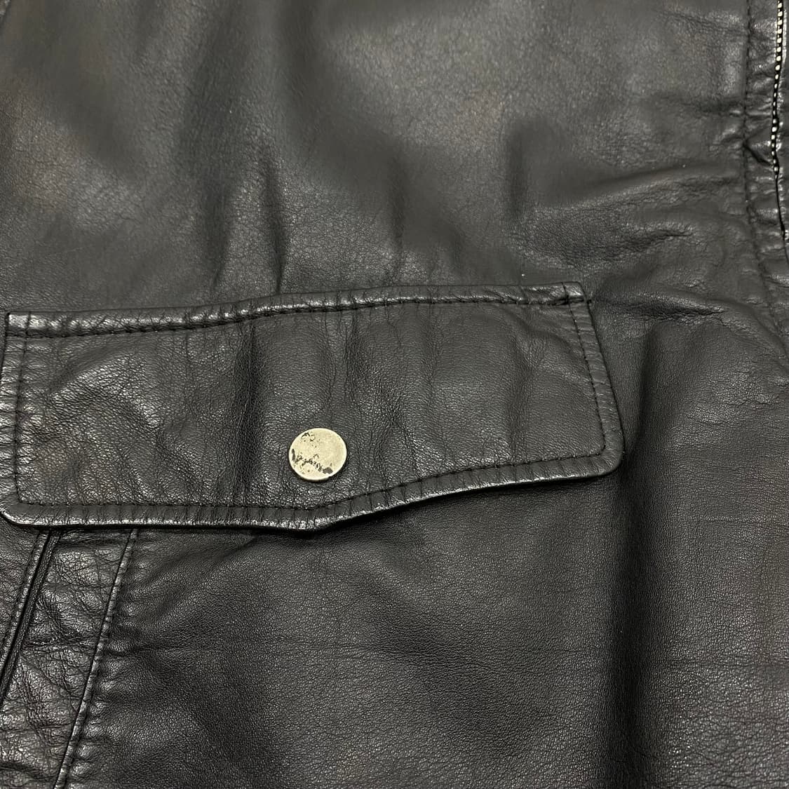 JPN 소가죽 자켓 XL 실측 L  상품이미지4
