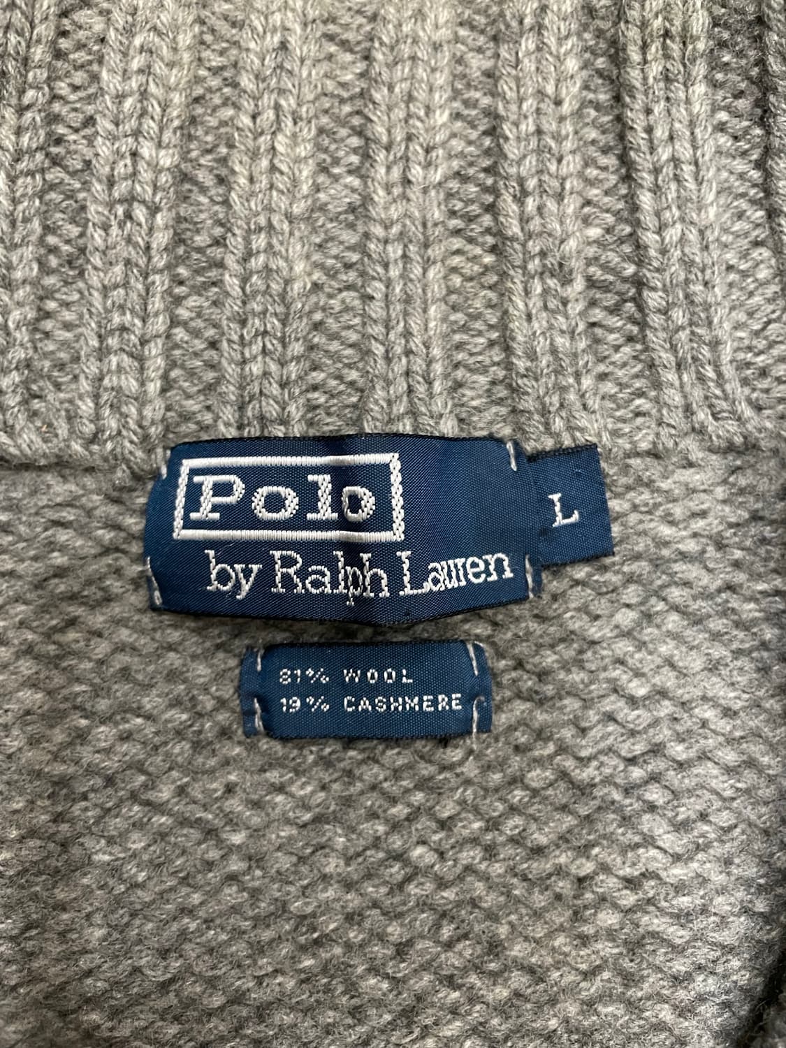 폴로 울캐시미어 집업 자켓 그레이 상품이미지8