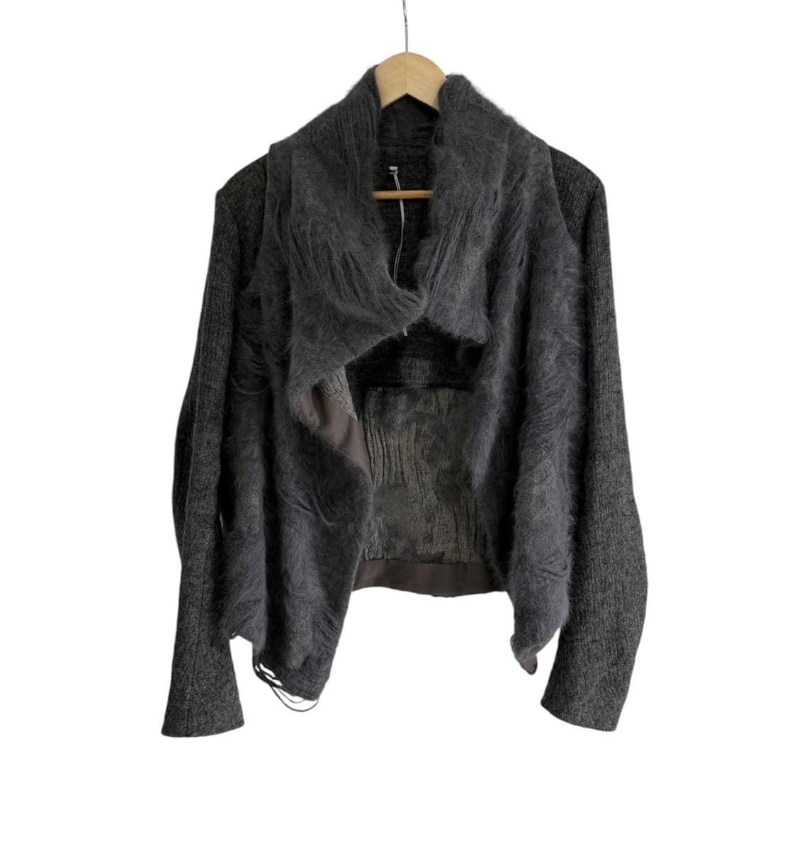 마스나다 아티저널 모헤어 혼방 드레이프 니트 자켓 상품이미지2