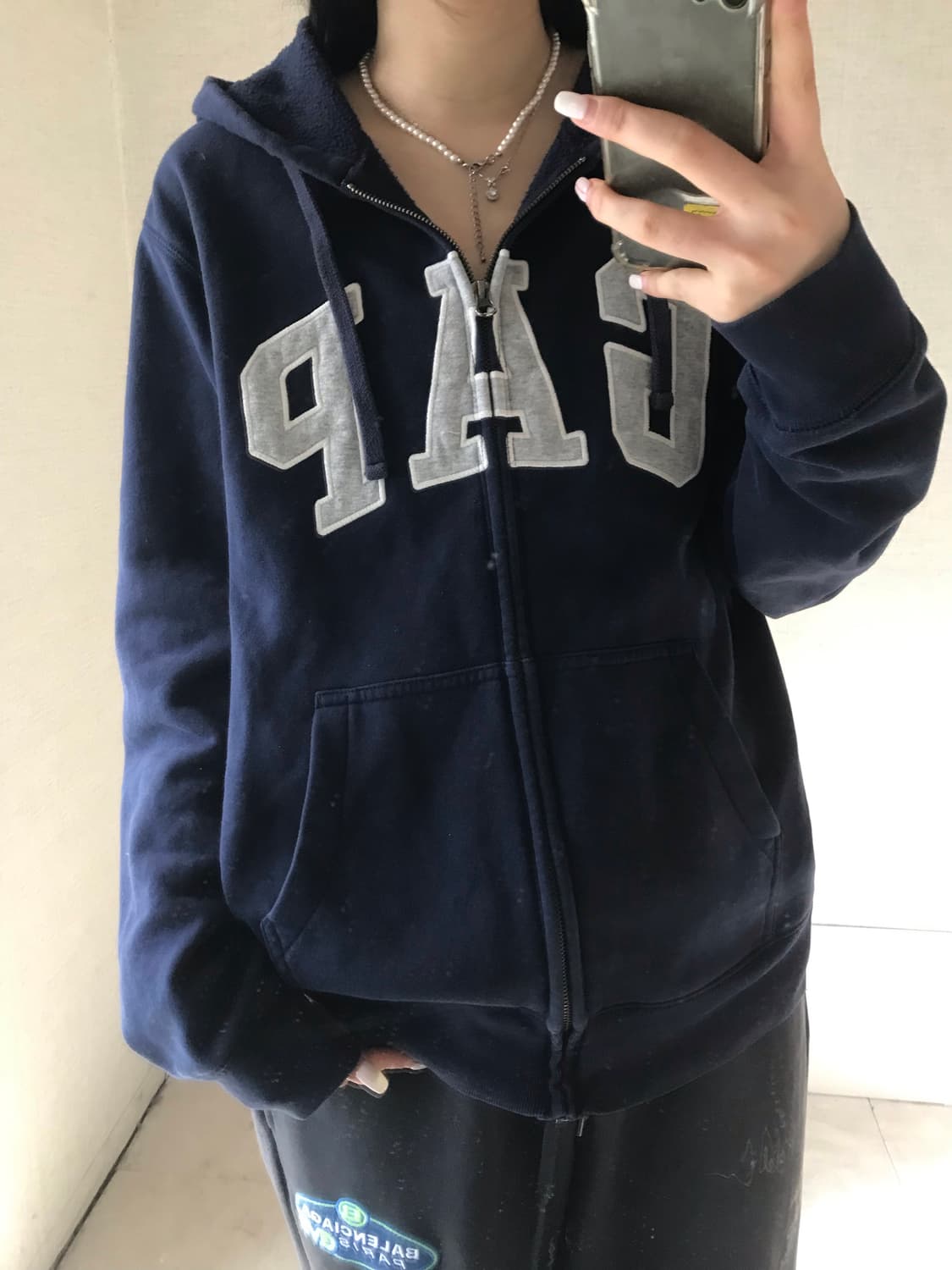 갭 네이비 후드집업 상품이미지3