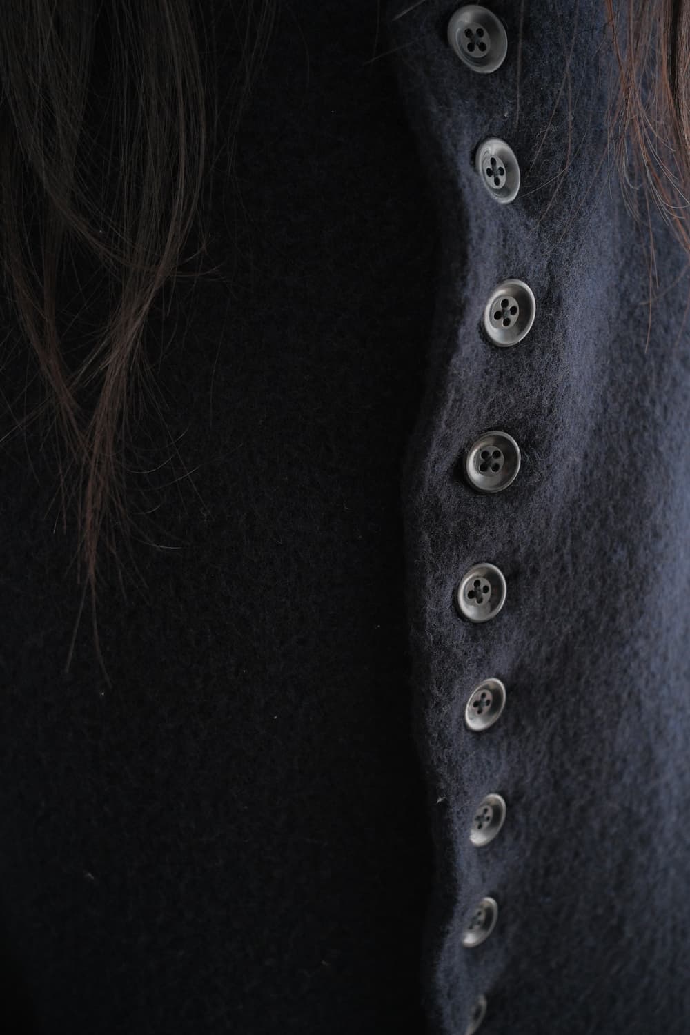 Dolman sleeve button wool jacket  상품이미지3