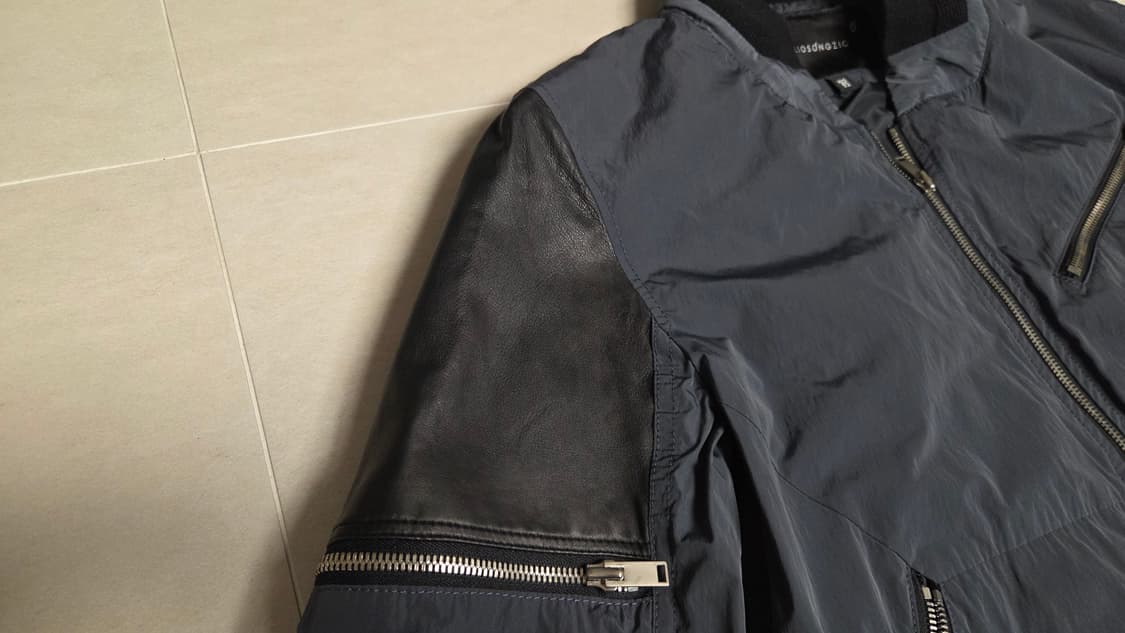 지오 송지오 가죽 블루종 점퍼 상품이미지4