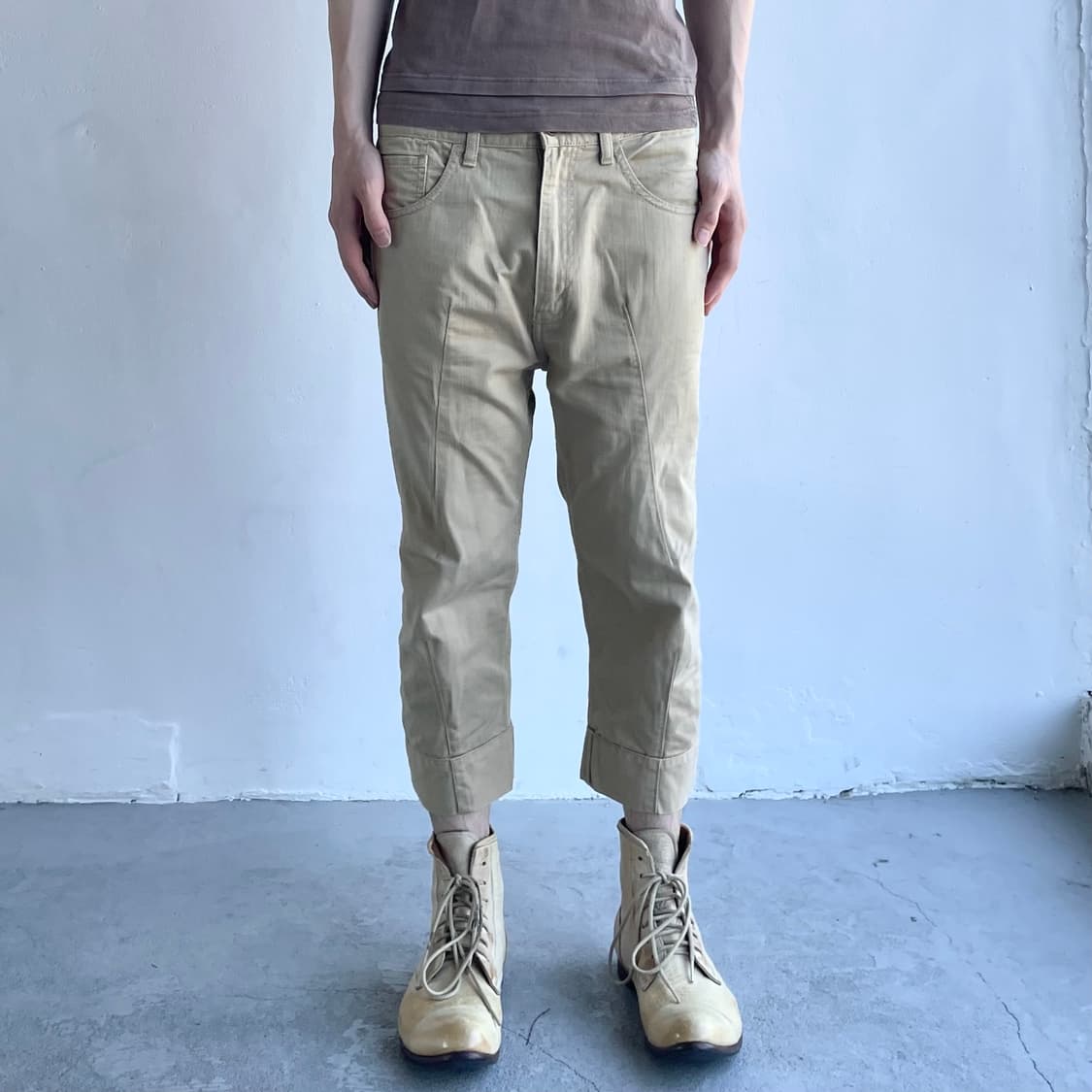 준야와타나베 크롭 팬츠 상품이미지3