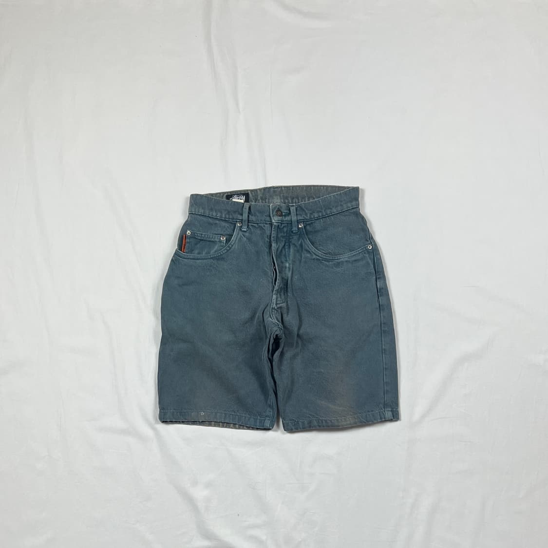 90‘s 스투시 stussy 쇼트 데님팬츠 반바지 상품이미지1