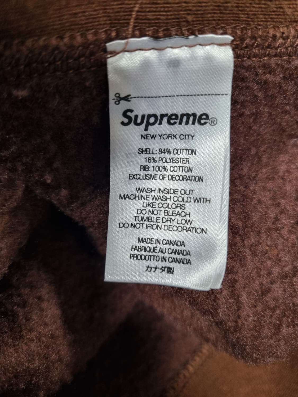 슈프림 기모 후드티  상품이미지5