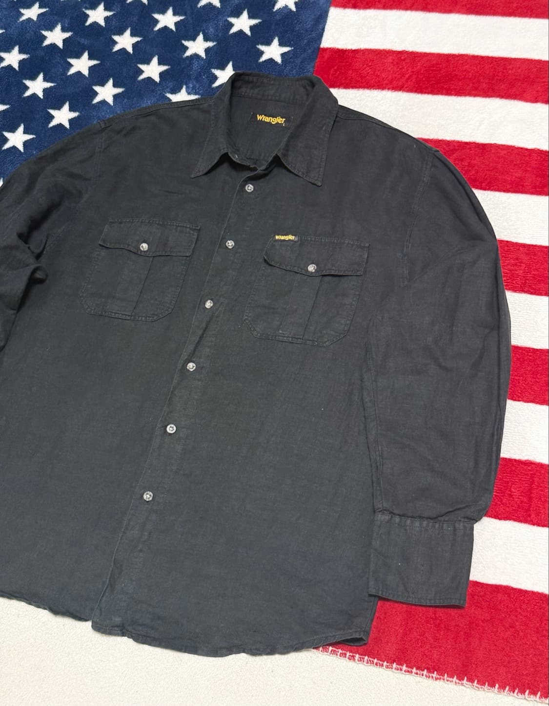 랭글러 린넨셔츠 Wrangler Linen 빈티지 워크셔츠 [XL] 상품이미지8