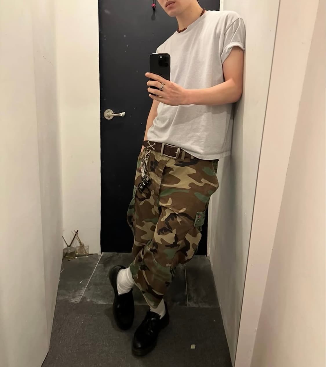 90s 미군 우드랜드 컷오프 팬츠 상품이미지1
