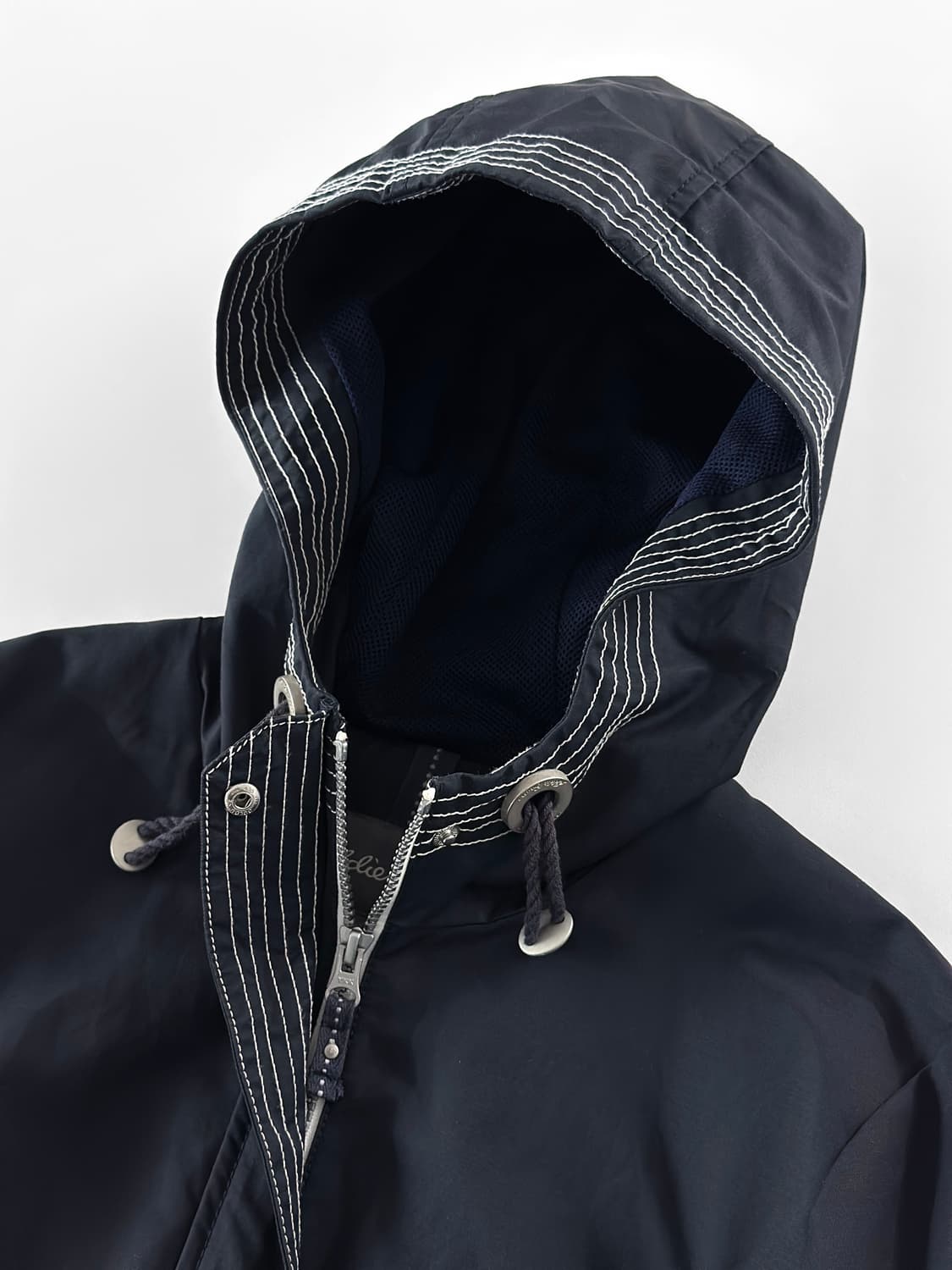 00s 빈티지 에디바우어 네이비 후드 파이어맨 토글 자켓 상품이미지4