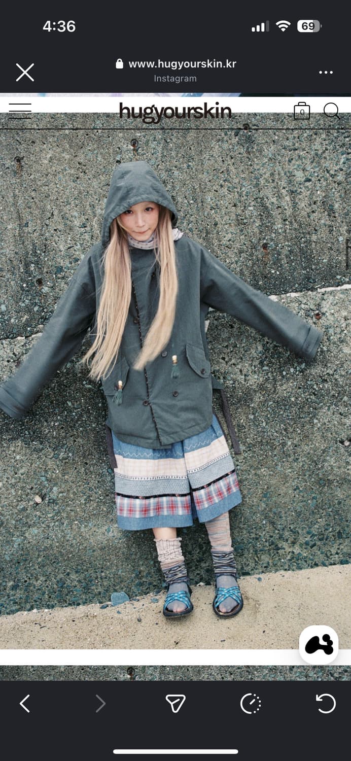 허그유어스킨 Washed field jacket (Khaki) 상품이미지2