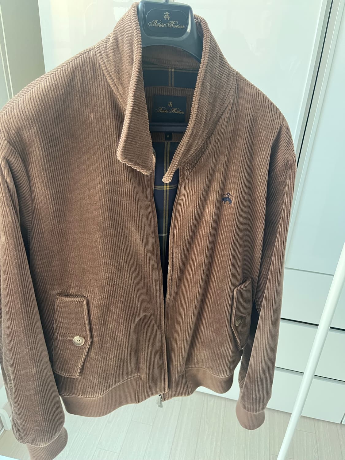 [M]브룩스브라더스 해링턴 자켓 브라운 코듀로이 골덴 상품이미지1