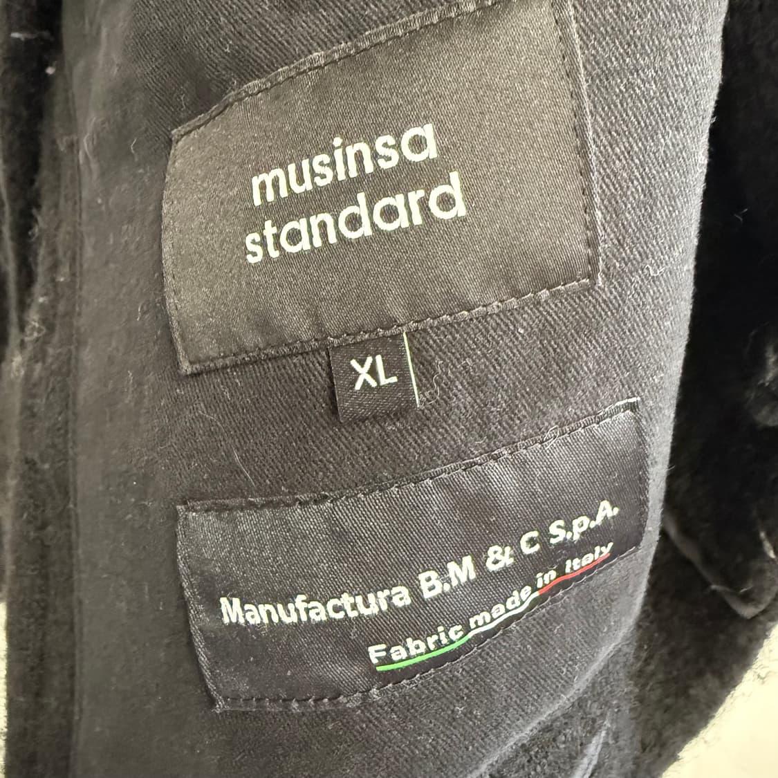 무신사스탠다드 이탈리아 원단 오버사이즈 버튼업 자켓 (XL) 상품이미지2