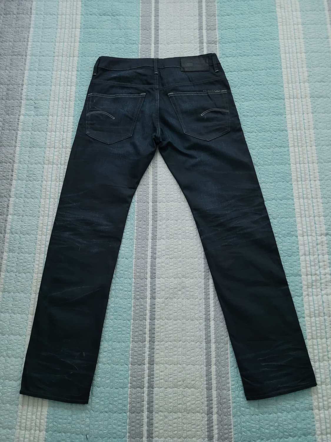 지스타로우 Gstarraw. 3301 다크블루워싱 반코팅진. 32사이즈 상품이미지6