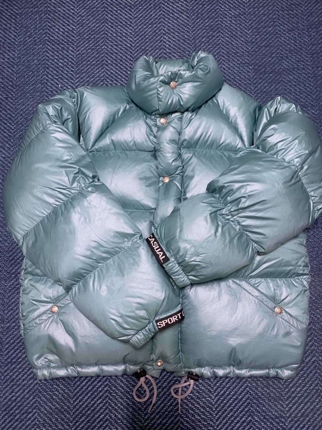 헤리티지플로스 패딩 L 오션블루 상품이미지1