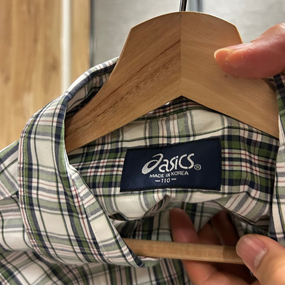 아식스 체크셔츠 110 상품이미지3