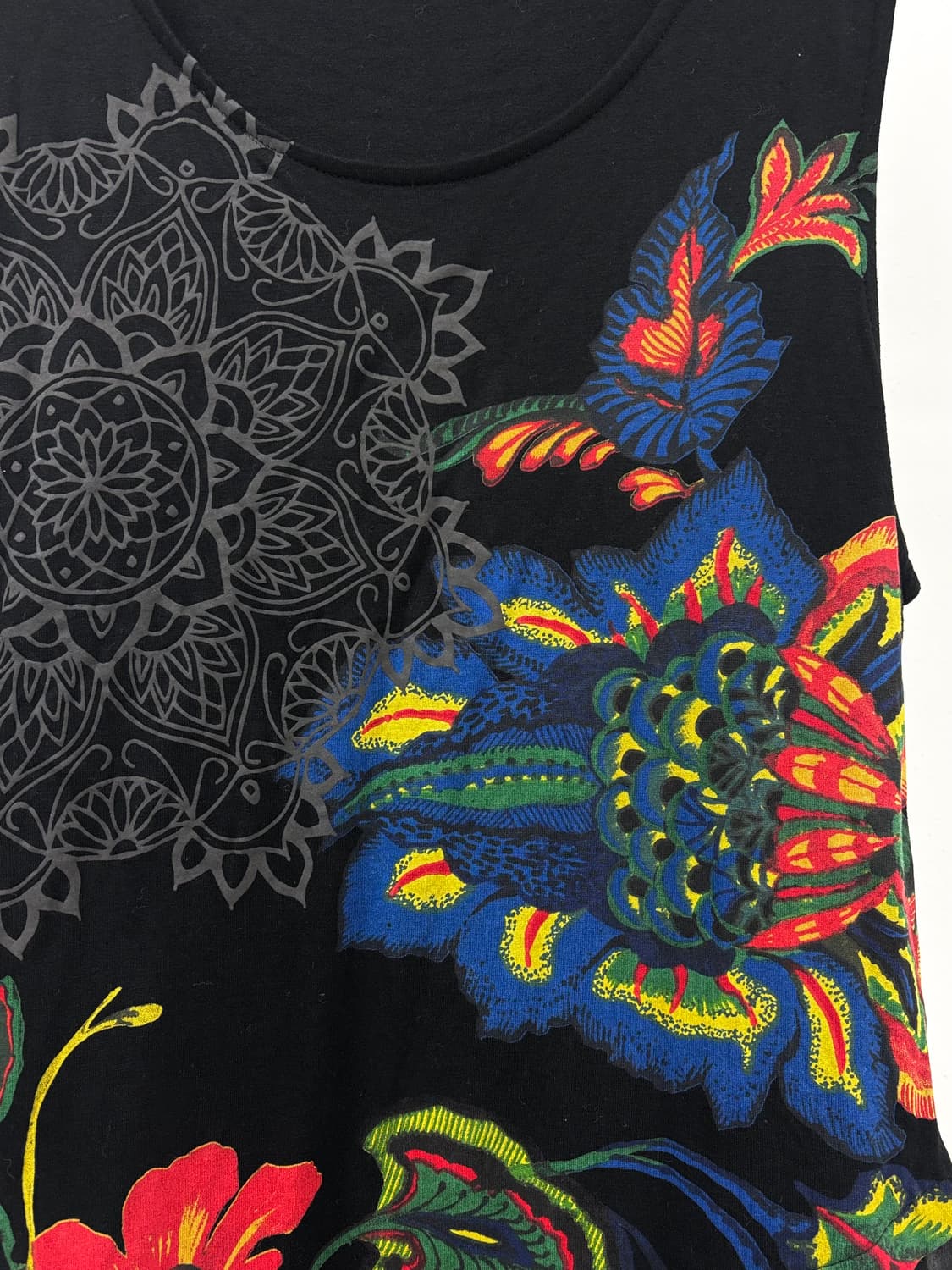 빈티지 데시구알 오리엔탈 블랙 슬리브리스 상품이미지6