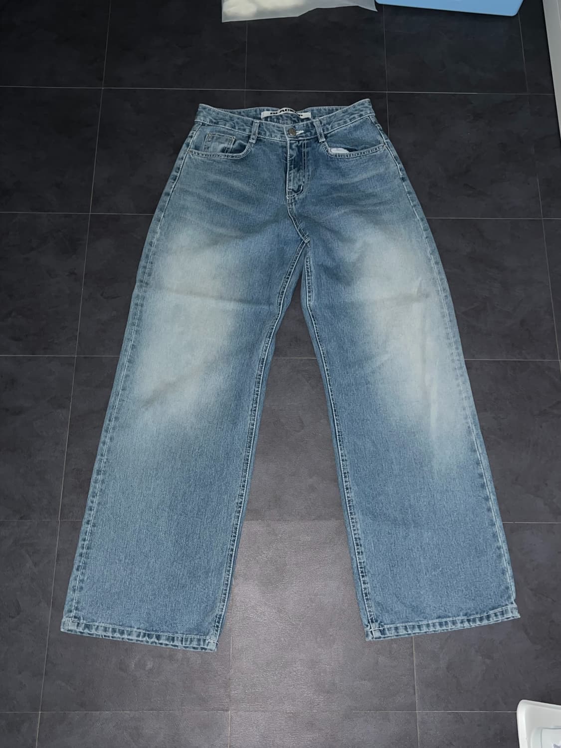 블랙업 베이직 와이드 팬츠 상품이미지1