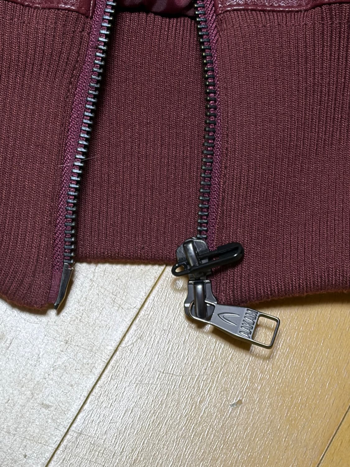 아캄 High-Neck Piping Leather Blouson 상품이미지5