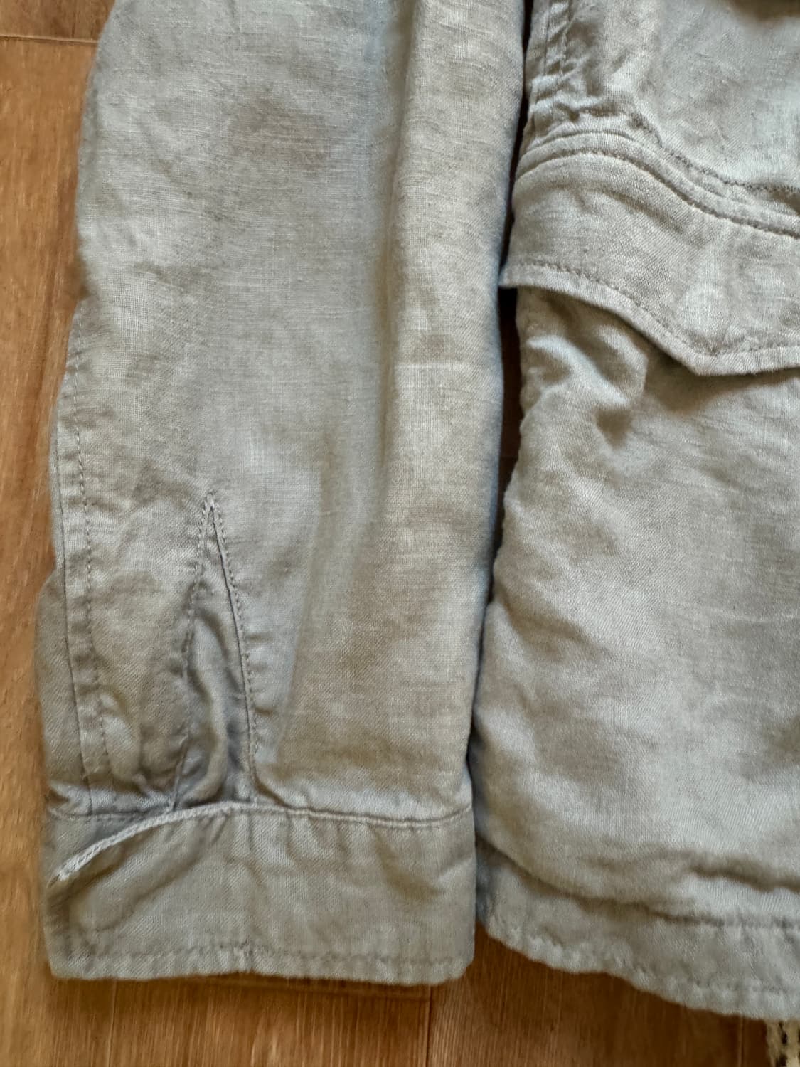 아르마니 진스 린넨 밀리터리 필드자켓 상품이미지2