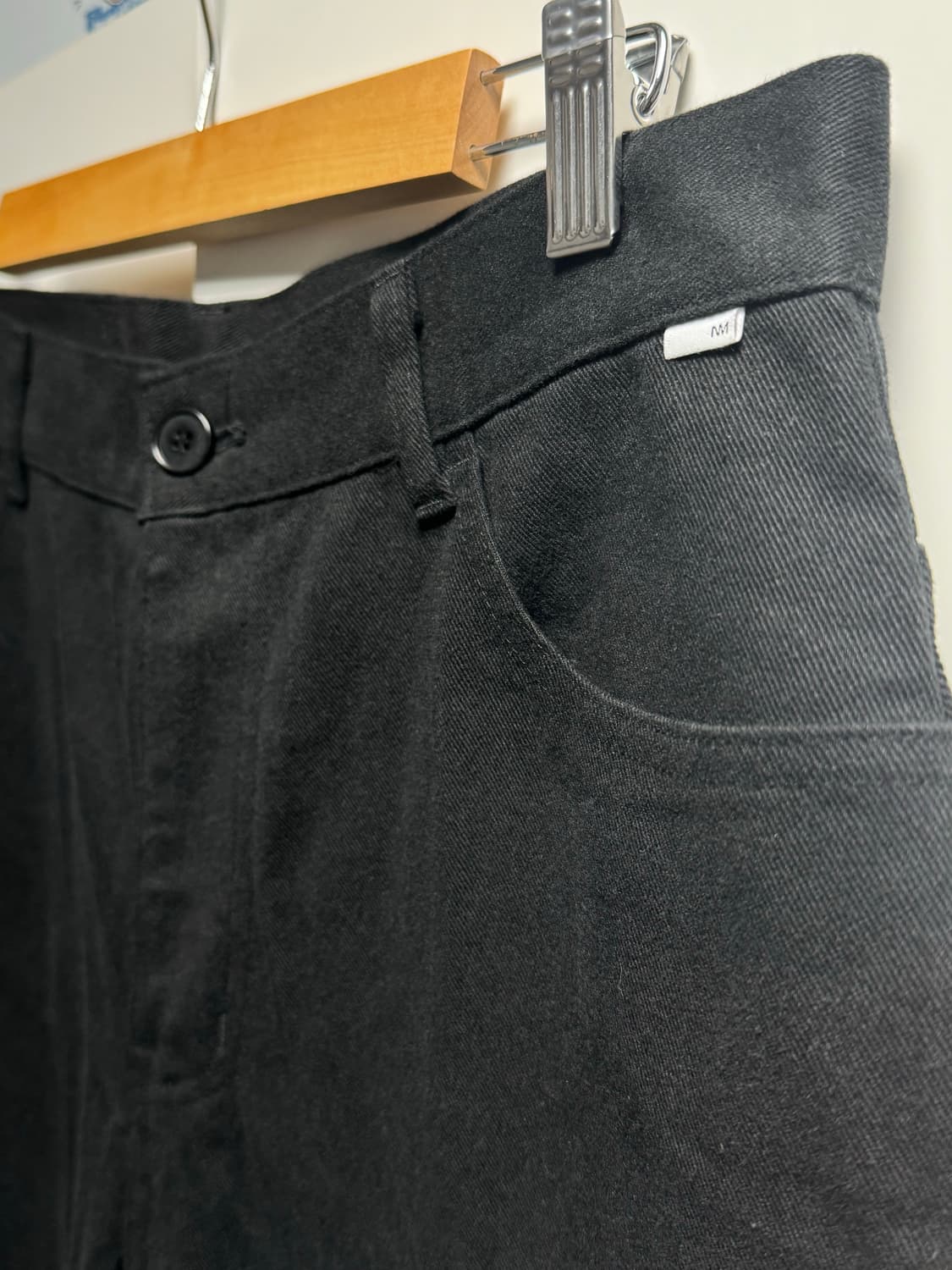 노매뉴얼 S.L WIDE PANTS - BLACK 상품이미지8