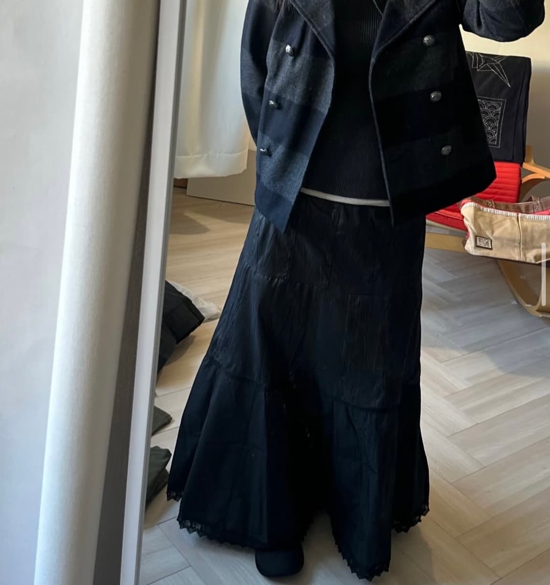 Vintage mixed  lace skirt 상품이미지5