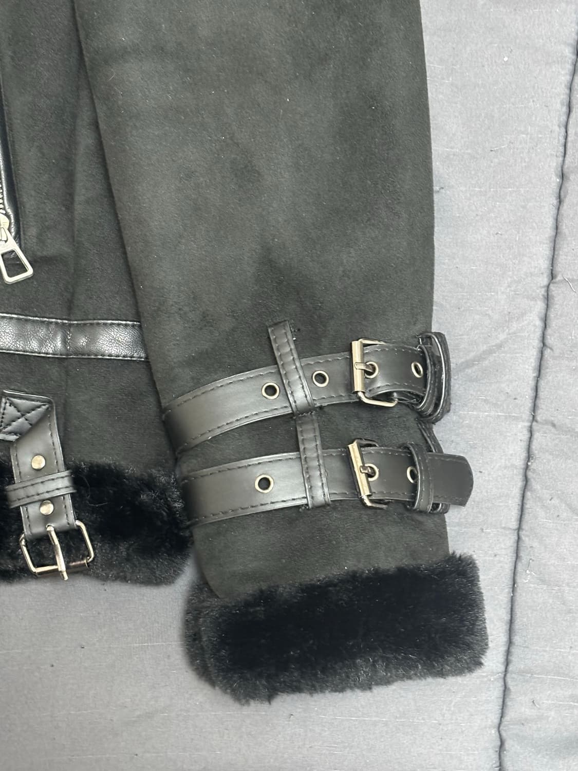 무스탕 블랙 m  상품이미지3