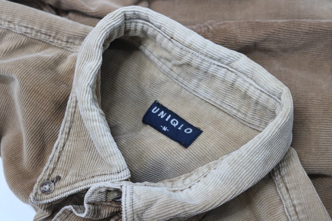 90s 유니클로 페이딩 코듀로이 셔츠 상품이미지9