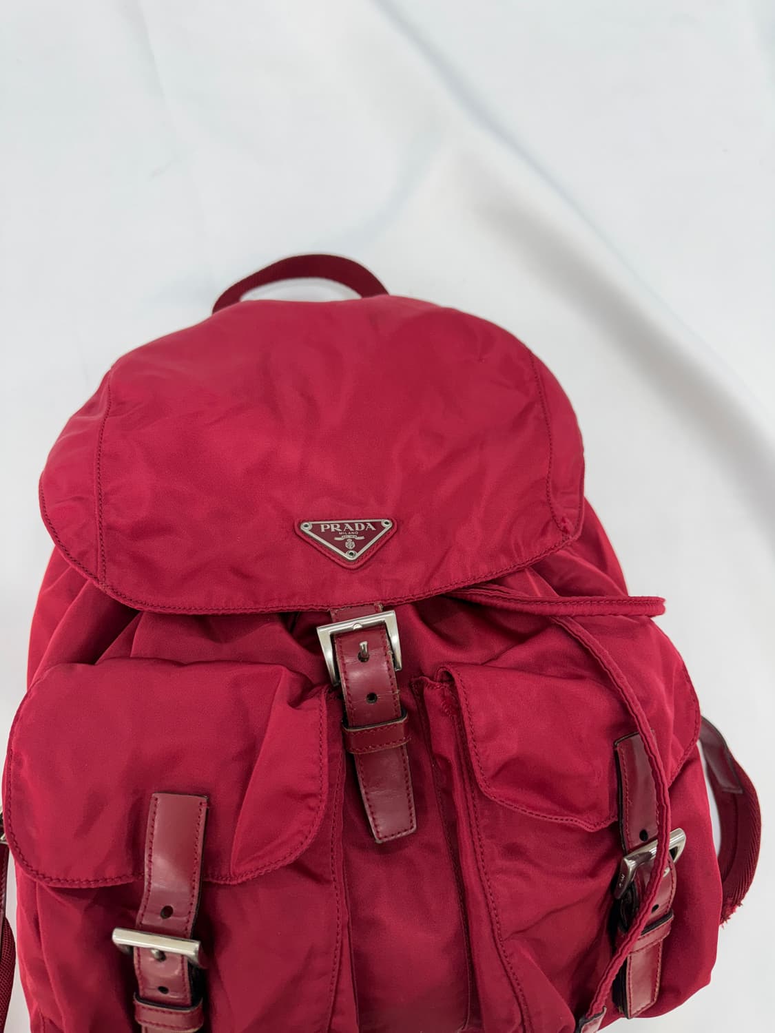 프라다 레드 나일론 포코노 백팩 상품이미지3