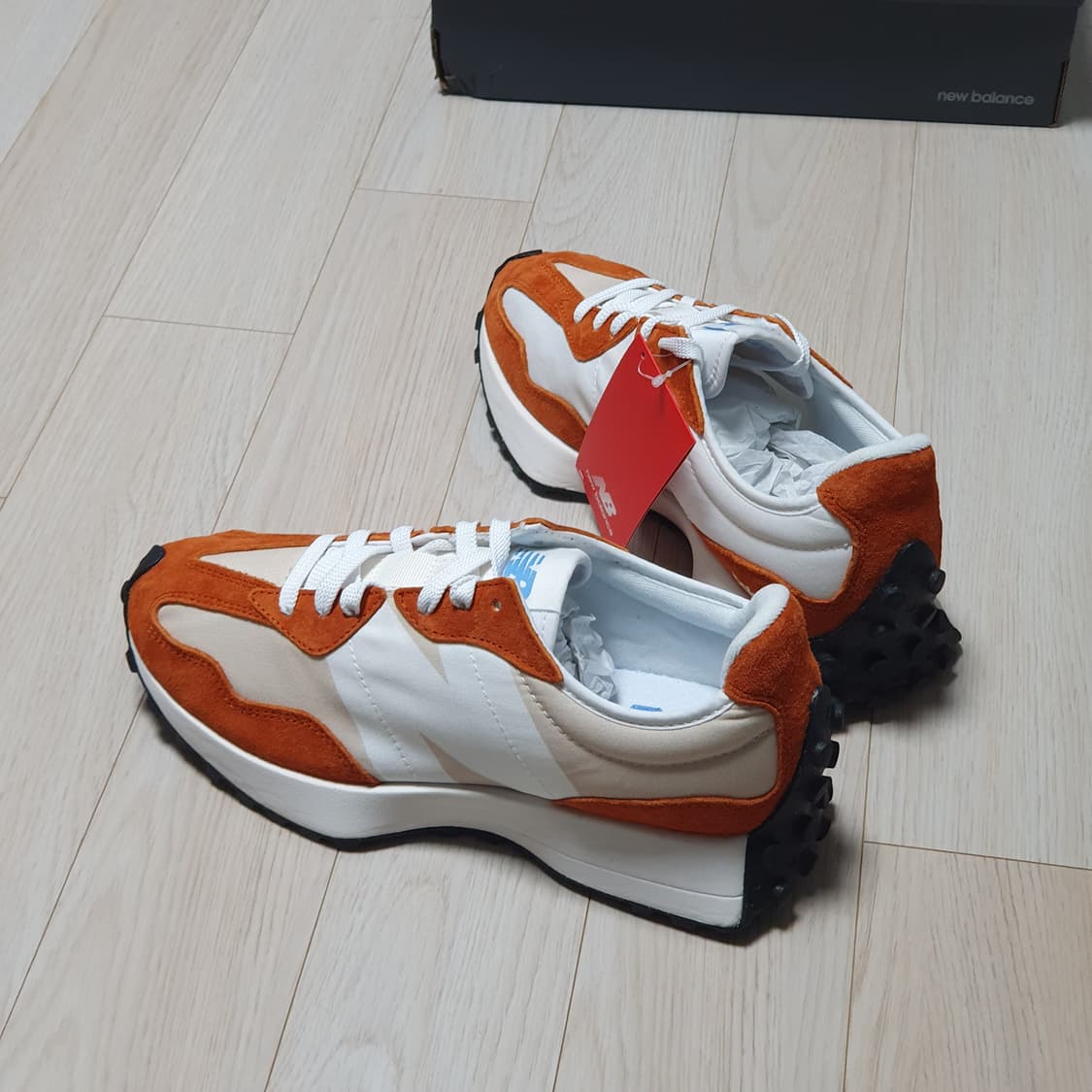 새제품280 뉴발란스 327 러스트 옥사이드 오렌지 스니커즈 상품이미지6