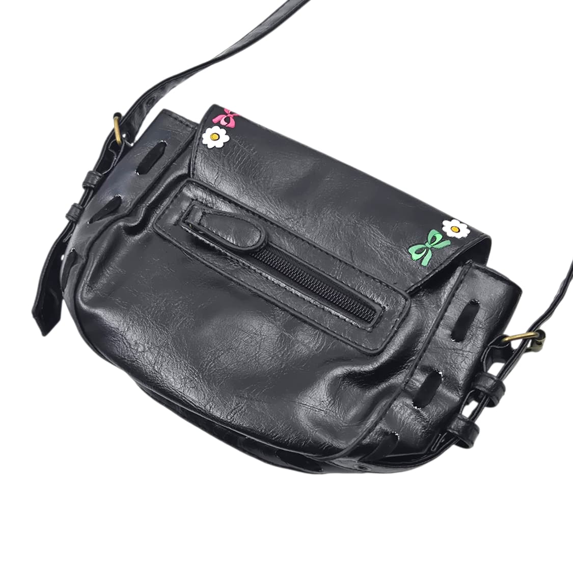 00s 스위머 레더 리본 카빙 벨트 크로스백 상품이미지4