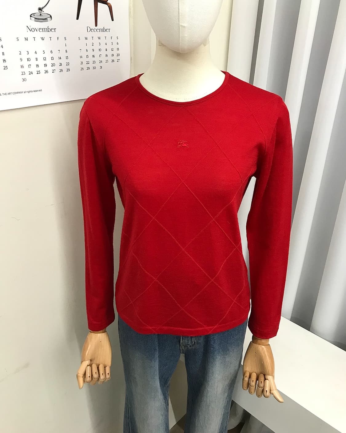 버버리 울 아가일 니트 상품이미지7