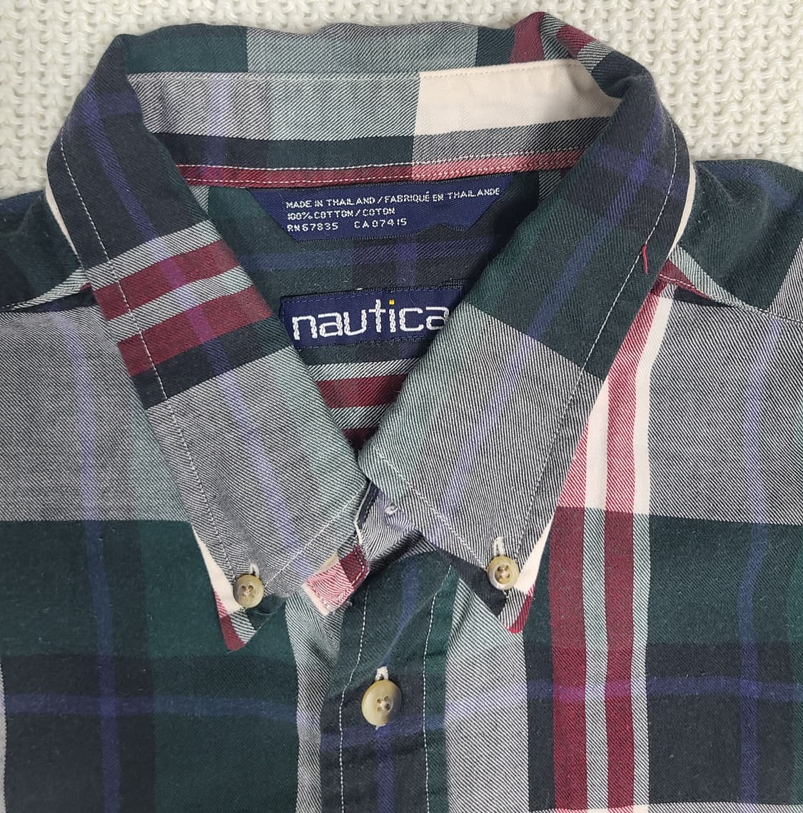 Nautica 빈티지 체크 셔츠 상품이미지4