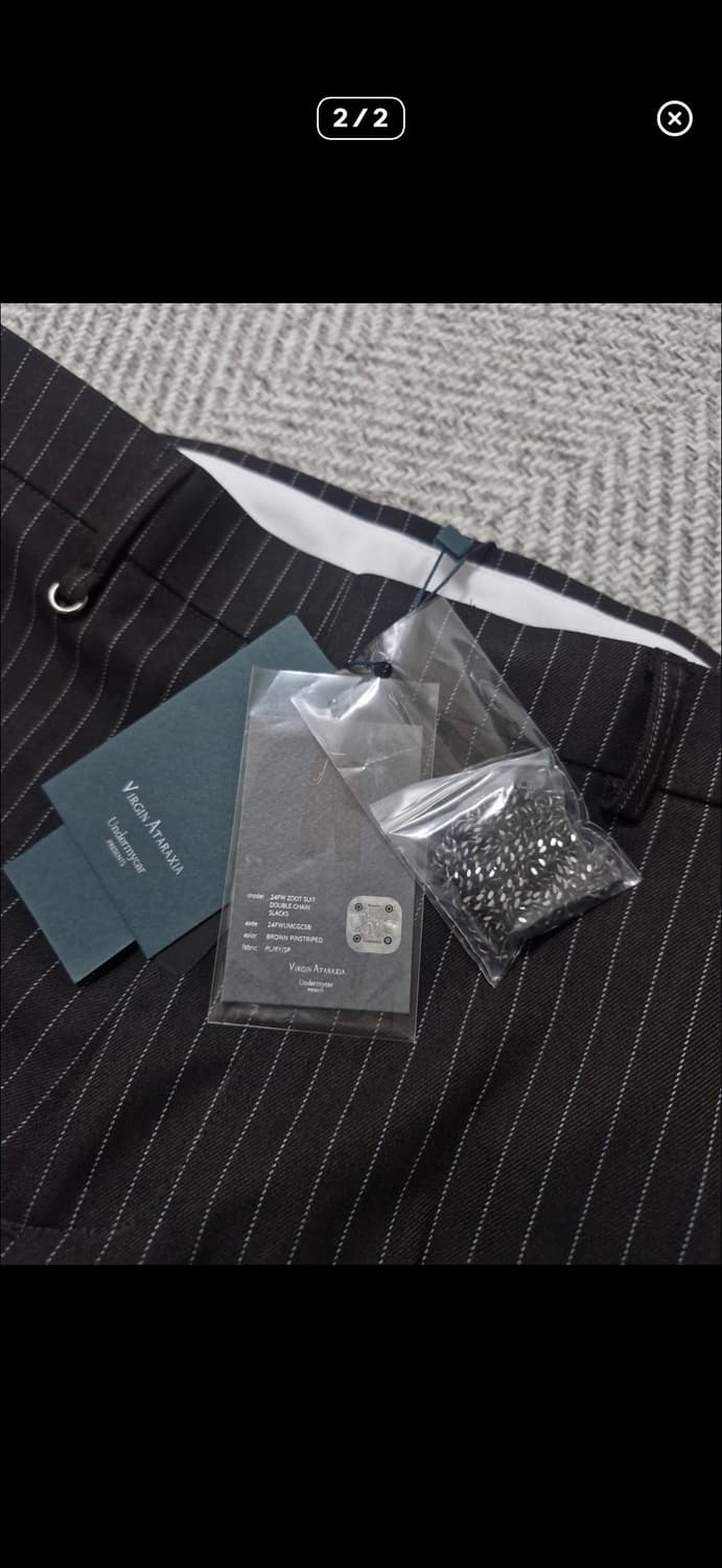 언더마이크 주트 핀스트라이프 슬랙스 상품이미지5