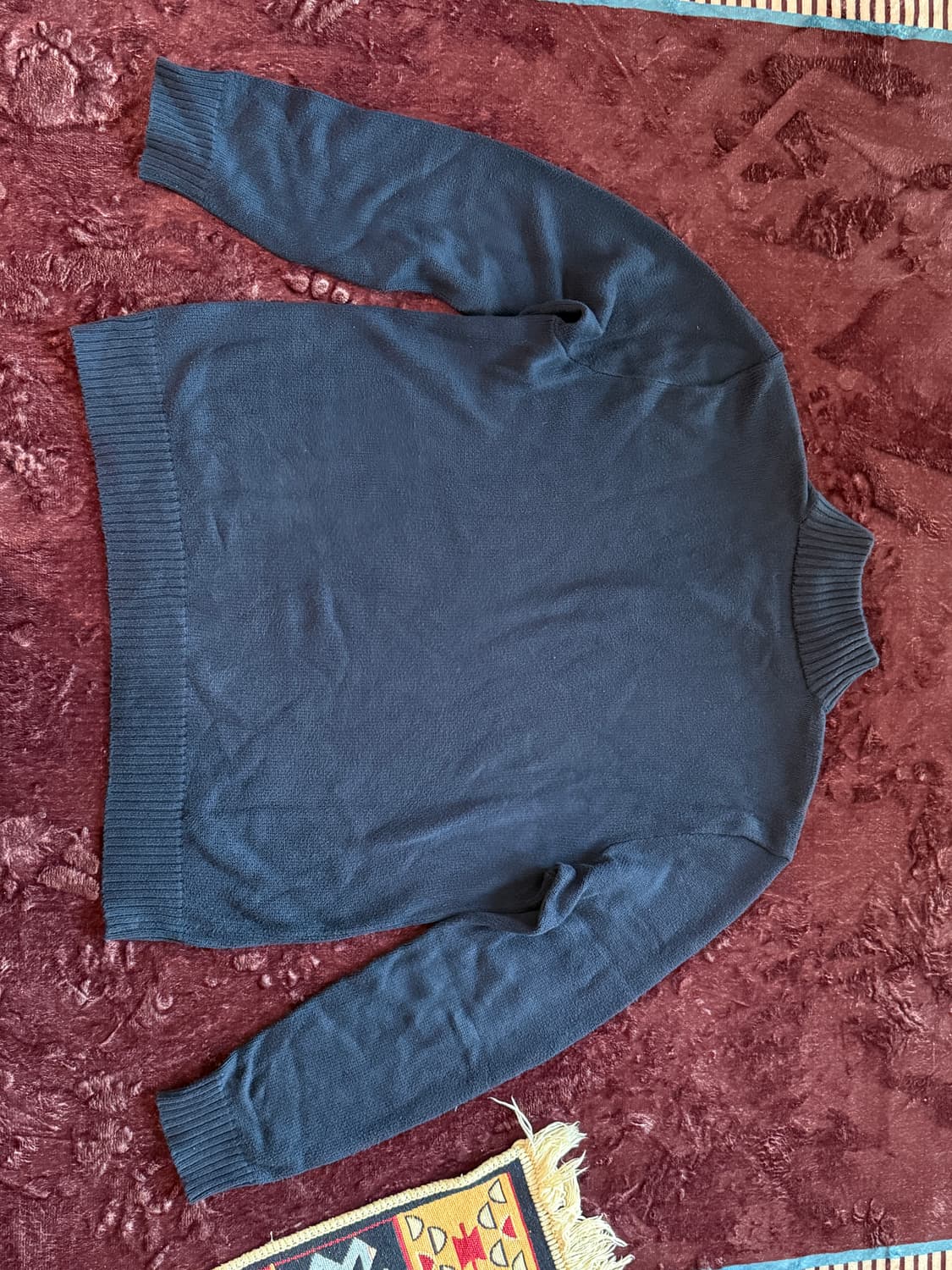 [XL] 90s-00s 폴로 랄프로렌 하프집업 니트 네이비 상품이미지5