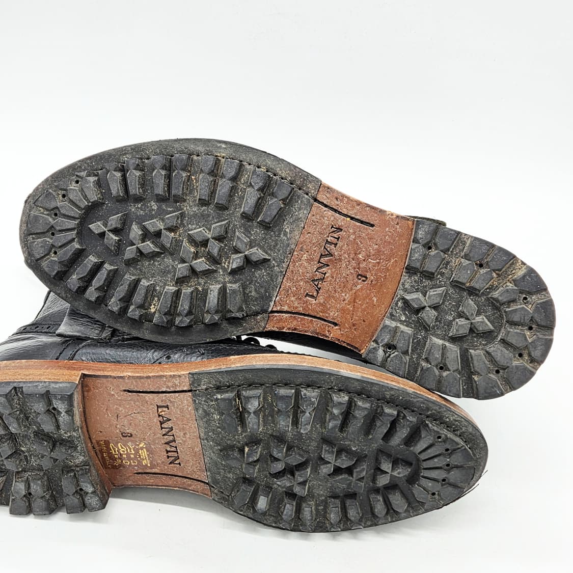  랑방 윙팁 ZIP 부츠 블랙 (8)  상품이미지3