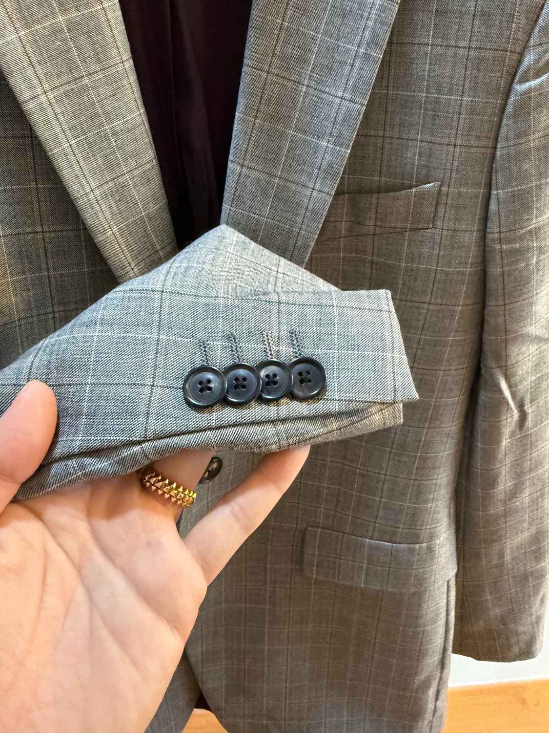 체크 패턴 슈트 상품이미지2