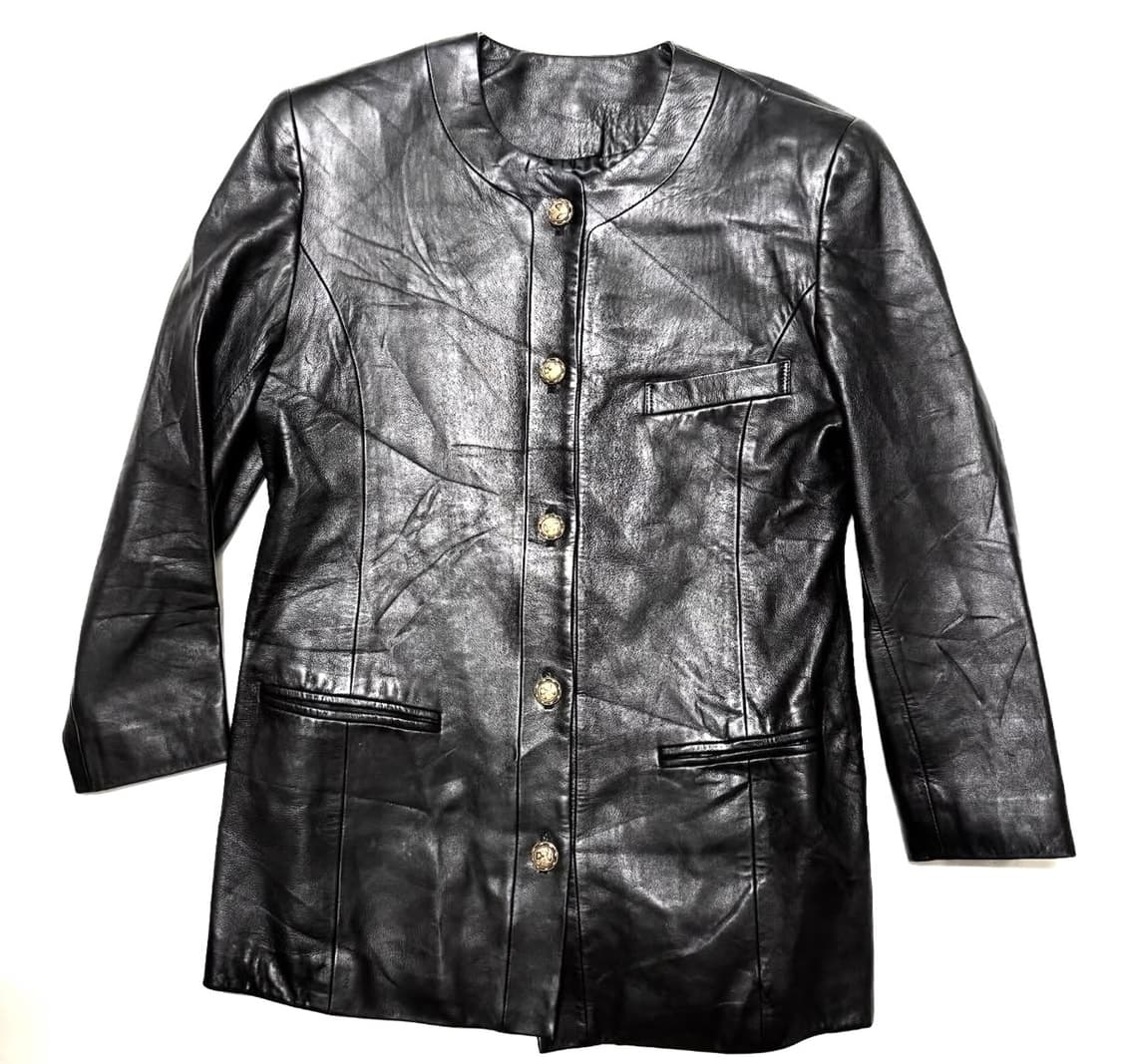 일본제 레더 가디건 자켓 상품이미지1