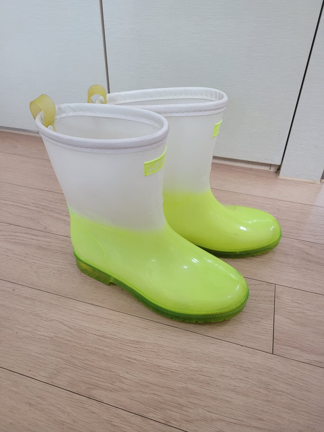 슈펜 Shoopen 아동 레인부츠(장화) 220 형광그린 상품이미지2
