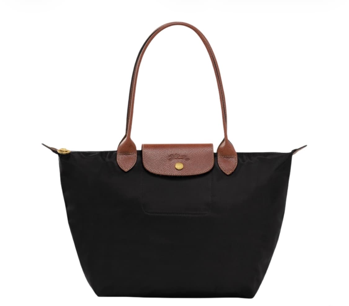 롱샴 르 플리아쥬 오리지널 토트백 M 블랙 상품이미지1