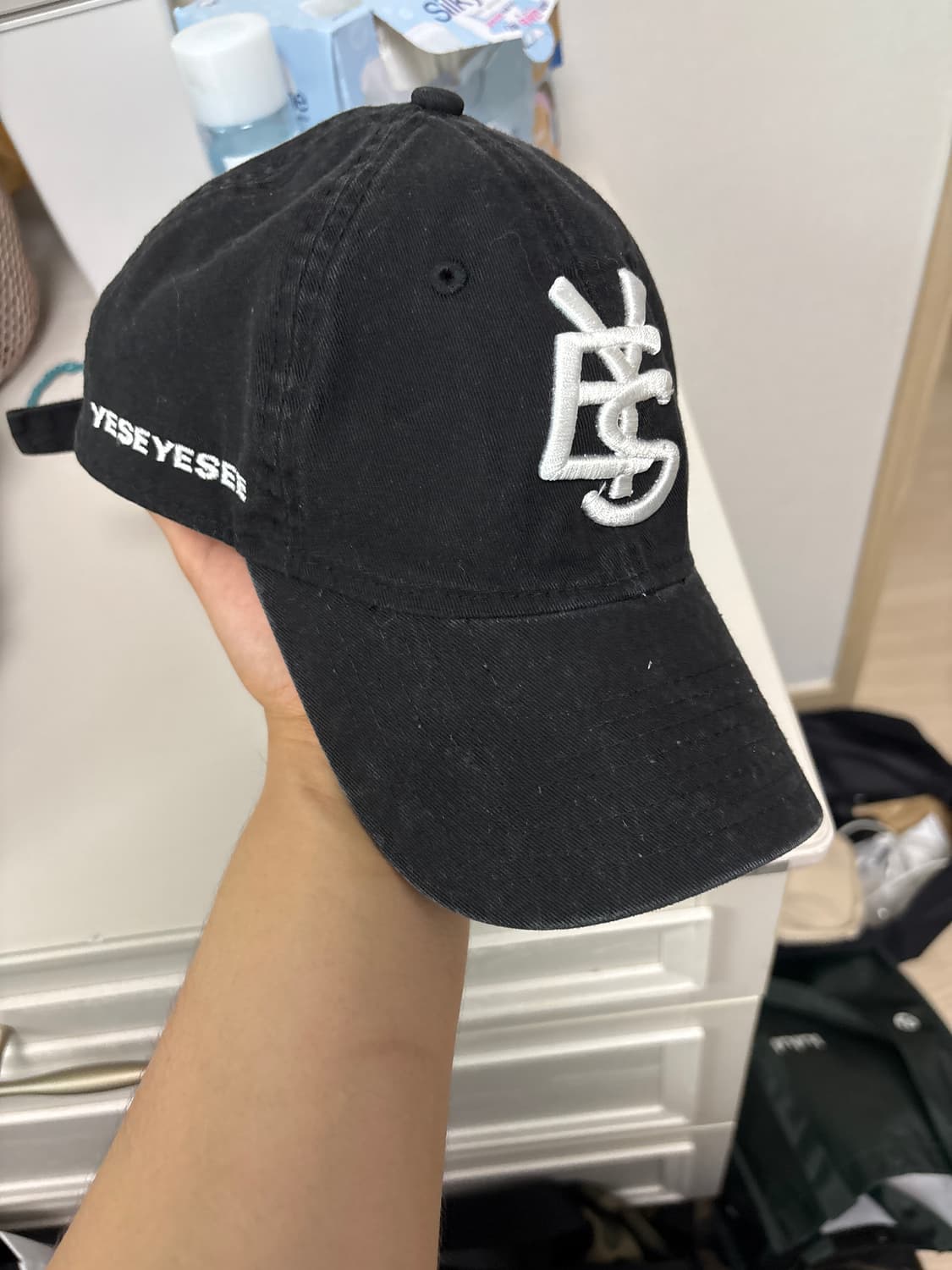 뉴에라 x 예스아이시 볼캡 블랙 상품이미지2