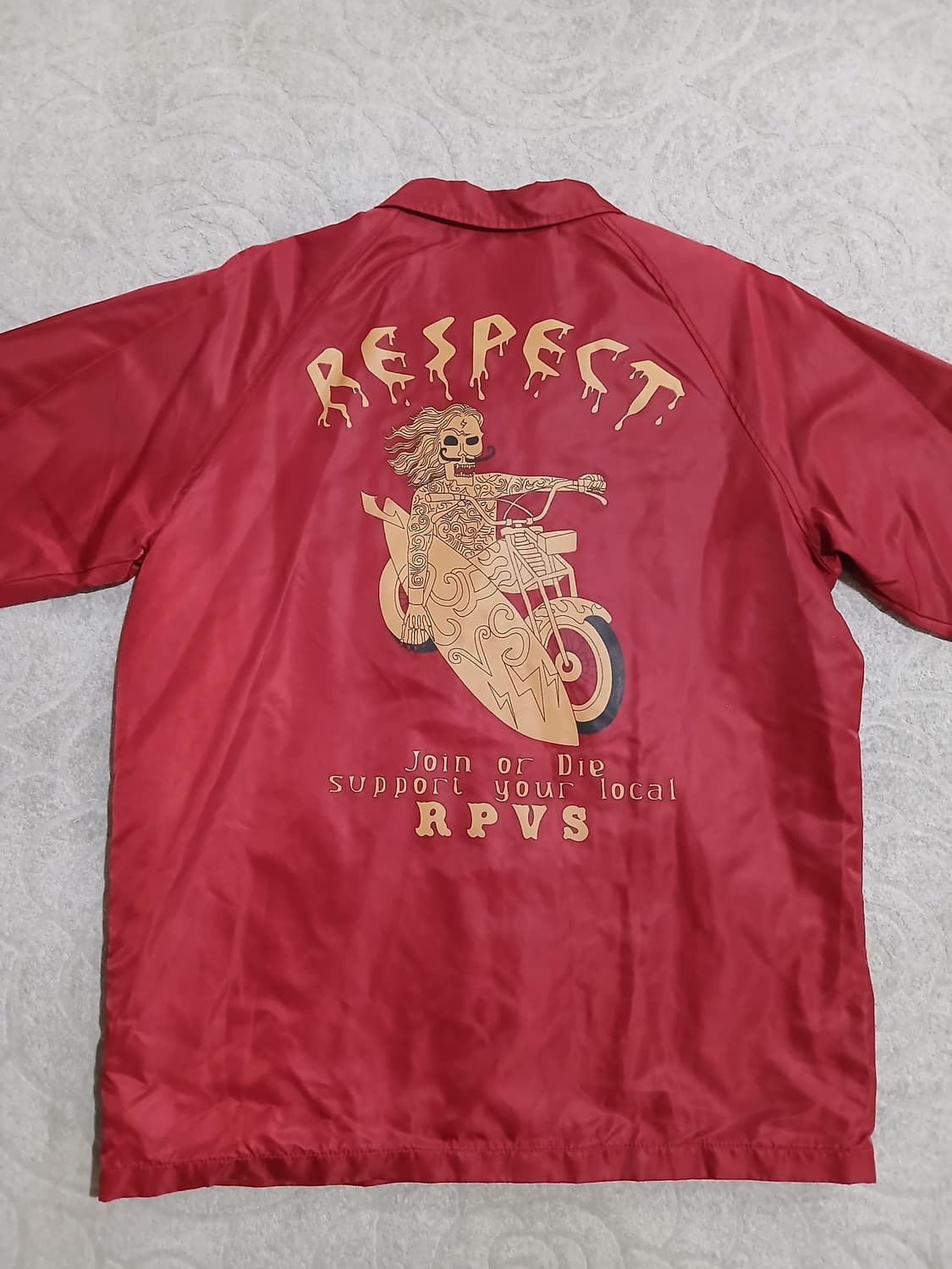RPVS RESPECT 빈티지 라이더 코치 자켓 (L) 상품이미지4
