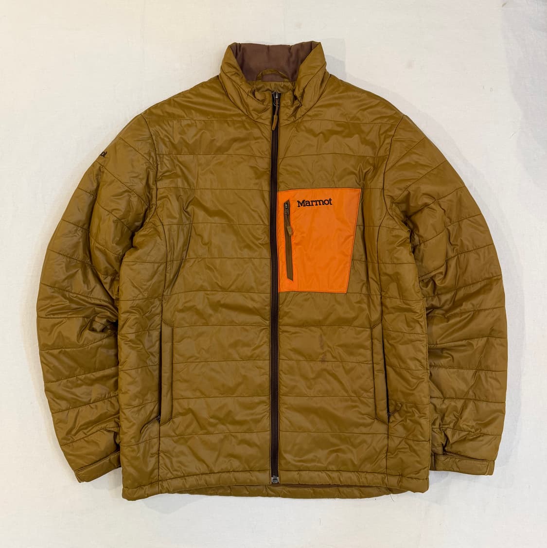 마모트 시그니쳐 로고 씬슐레이트 경량패딩 머스타드 상품이미지4