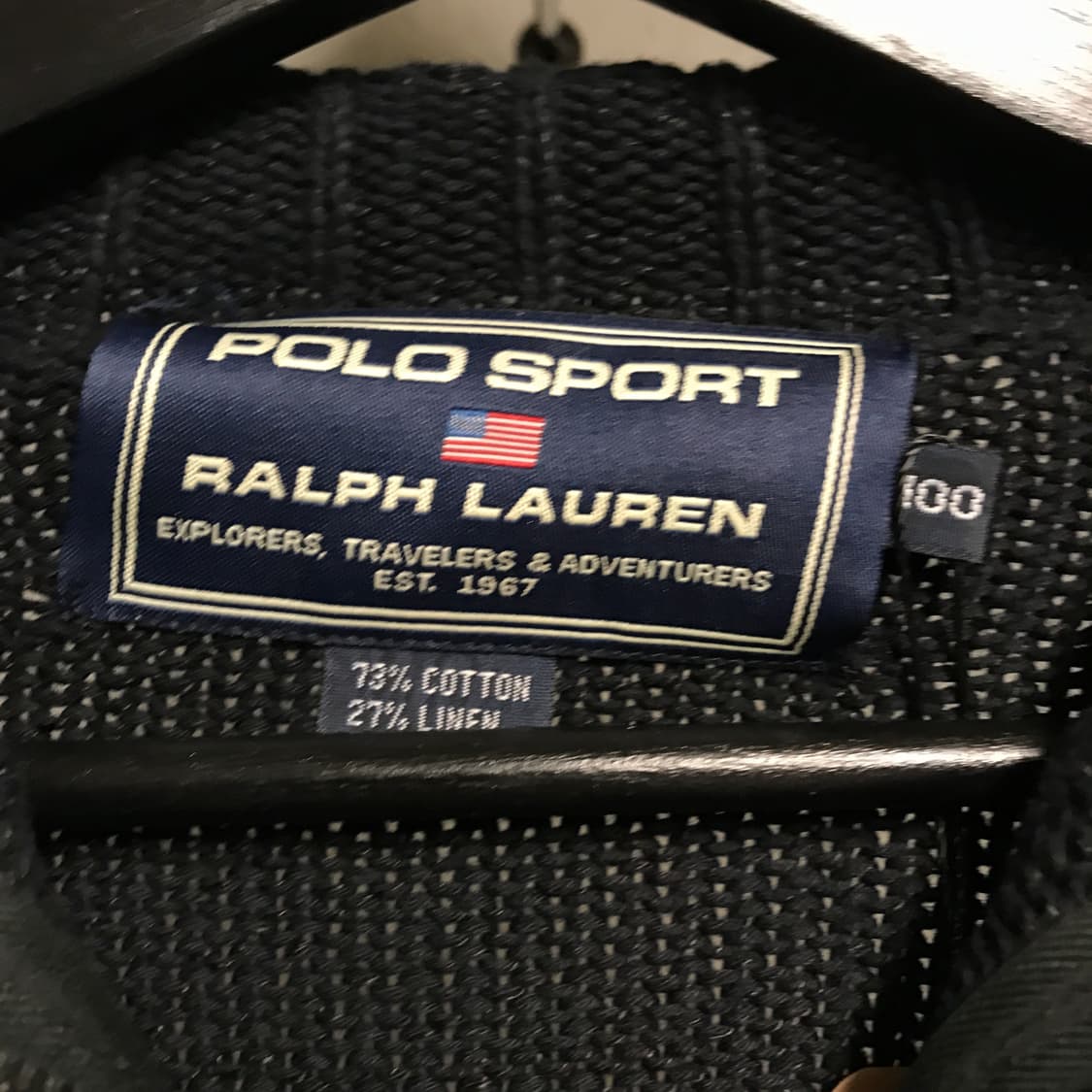 폴로 랄프로렌 반집업 니트 블랙 100  상품이미지5