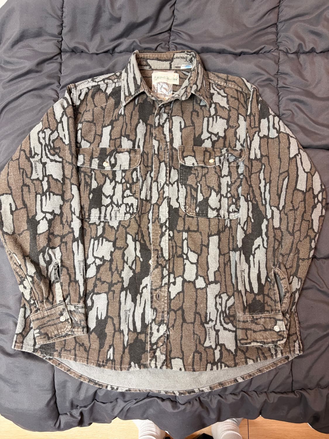 [L] 80‘s Made USA 트레바크 카모 BDU 필드셔츠 상품이미지1